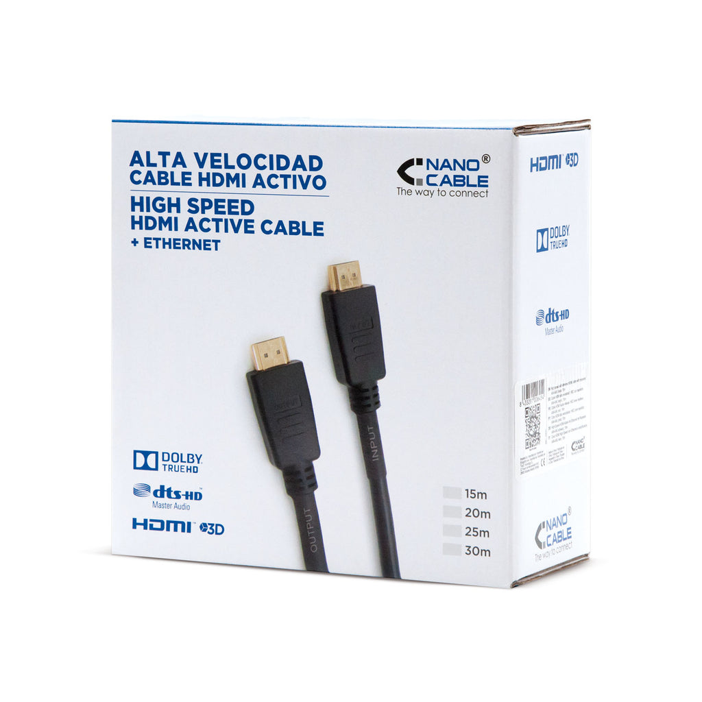 Nanocable 10.15.1830 cable HDMI 30 m HDMI tipo A (Estándar) Negro (6)