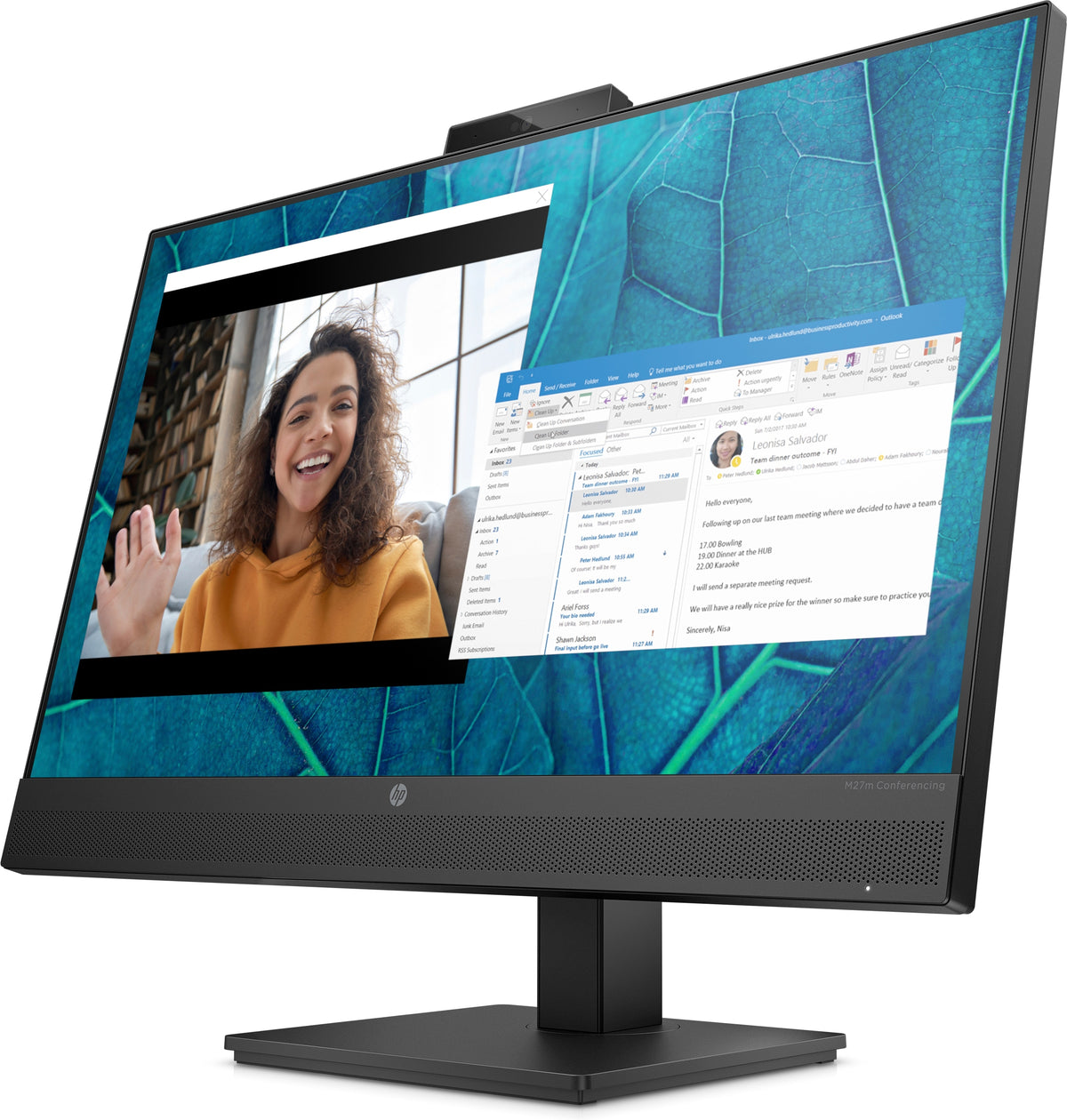 HP شاشة الاجتماعات من M27m pantalla para PC 68,6 cm (27") 1920 x 1080 Pixeles Full HD Negro (3)