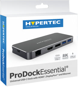 Hypertec ProDock HYP-USBCPD-E4 base para portátil y replicador de puertos Alámbrico USB 3.2 Gen 1 (3.1 Gen 1) Type-C Plata (7)