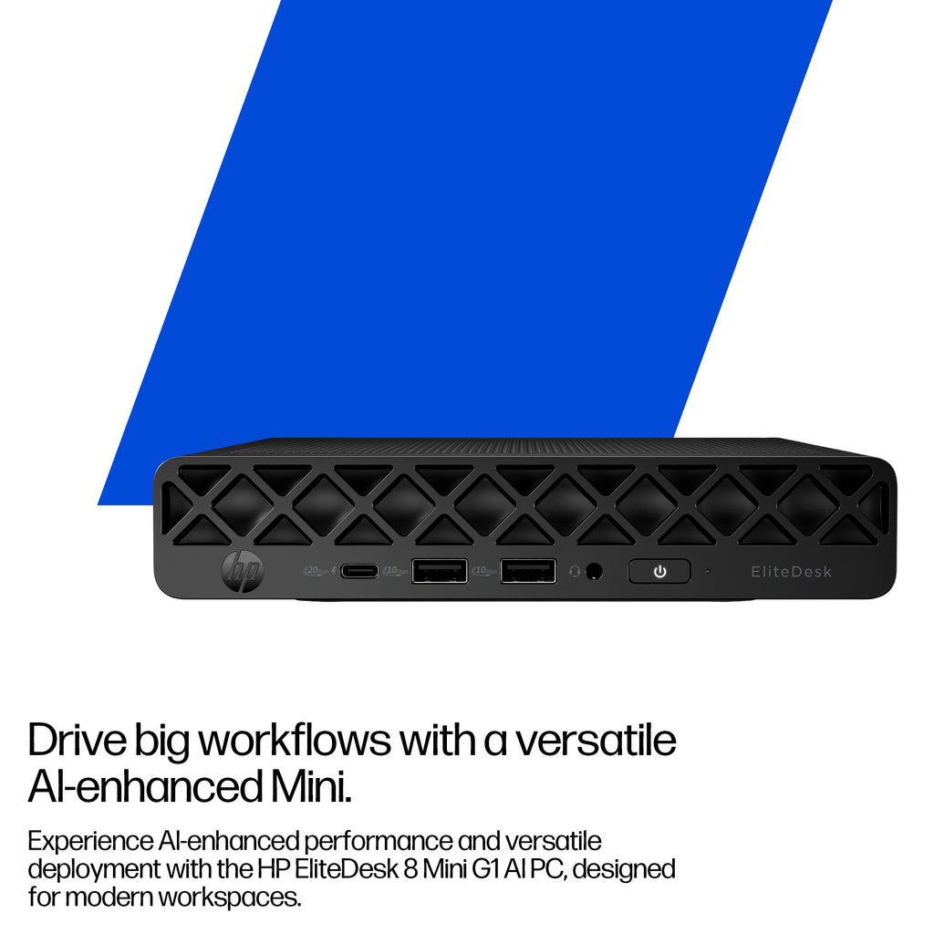HP EliteDesk 8 Mini G1i AI Intel Core Ultra 7 265T 16 GB DDR5-SDRAM 1 TB SSD Windows 11 Pro Mini PC AI PC Black (9)