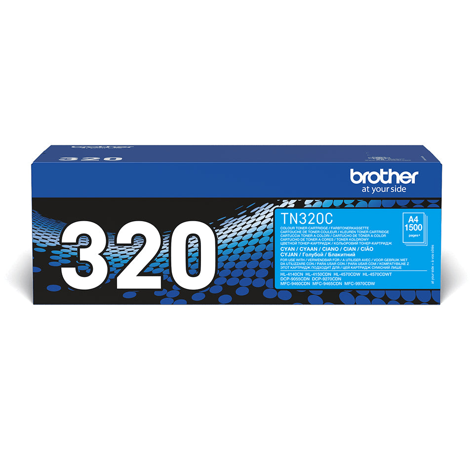 Brother TN-320C cartucho de tóner 1 pieza(s) Original Cian (2)