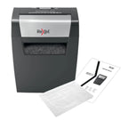 Rexel X308 triturador de papel Corte cruzado 22 cm Negro, Plata