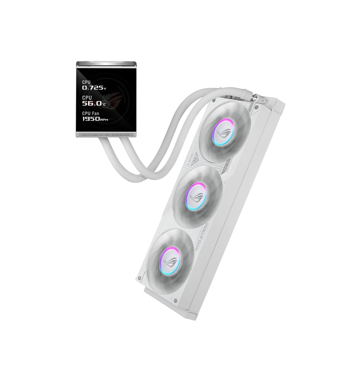 ASUS ROG Strix LC IV 360 ARGB LCD White Edition Procesador Kit de refrigeración líquida 12 cm Blanco (6)