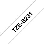 Brother TZE-S231 cinta para impresora de etiquetas Negro sobre blanco TZ (2)