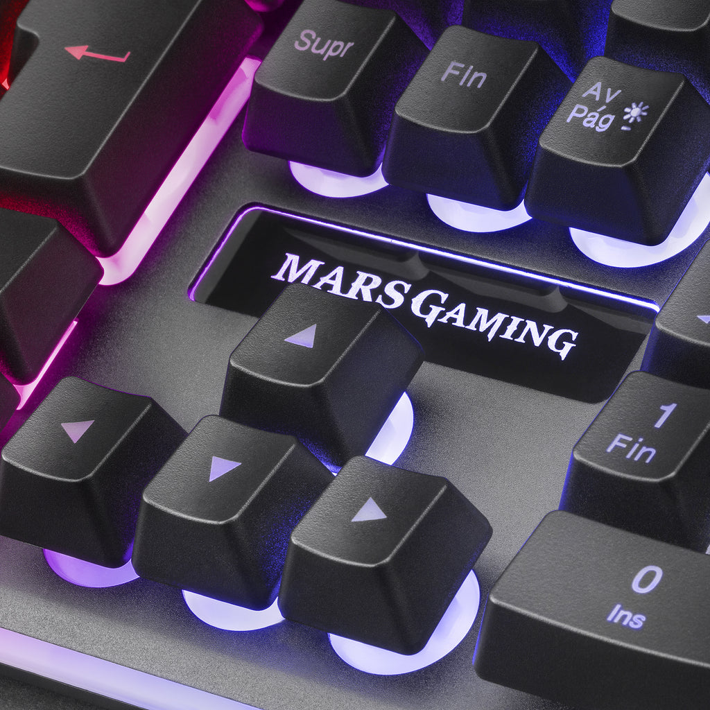 Mars Gaming MCPXBES teclado Ratón incluido Juego USB Español (8)