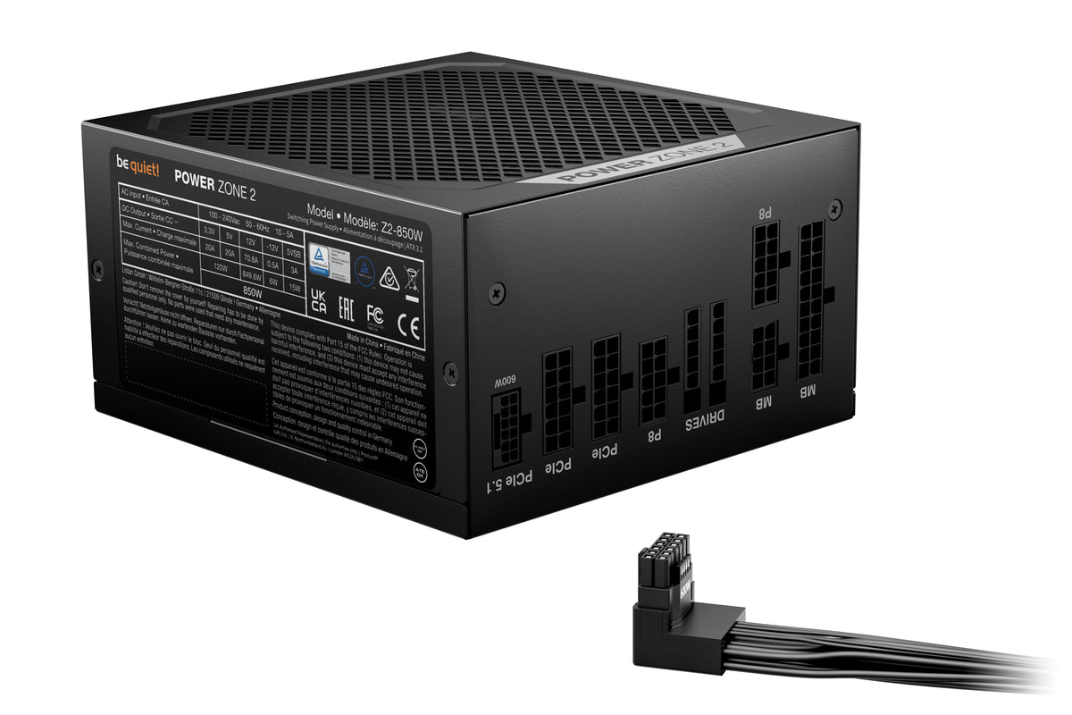 be quiet! POWER ZONE 2 850W unidad de fuente de alimentación 20+4 pin ATX ATX Negro (2)