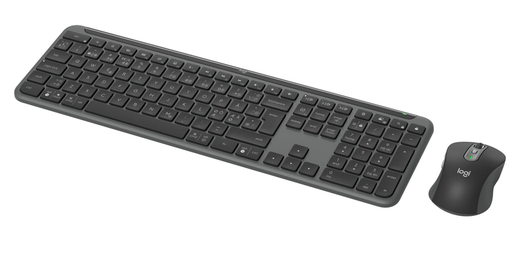 Logitech MK950 teclado Ratón incluido Oficina RF Wireless + Bluetooth QWERTY Nórdico Grafito (6)