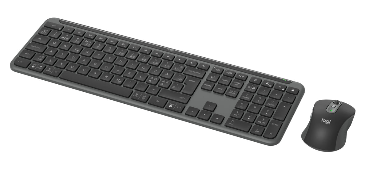Logitech MK950 teclado Ratón incluido Oficina RF Wireless + Bluetooth QWERTY Nórdico Grafito (6)
