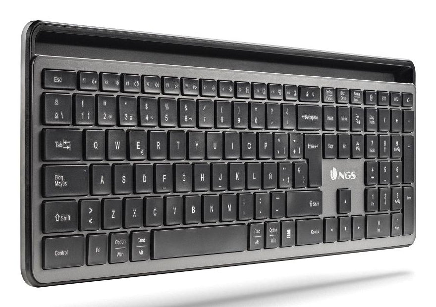 NGS ECLIPSE teclado Ratón incluido Hogar / Oficina RF Wireless + Bluetooth QWERTY Inglés Gris (6)