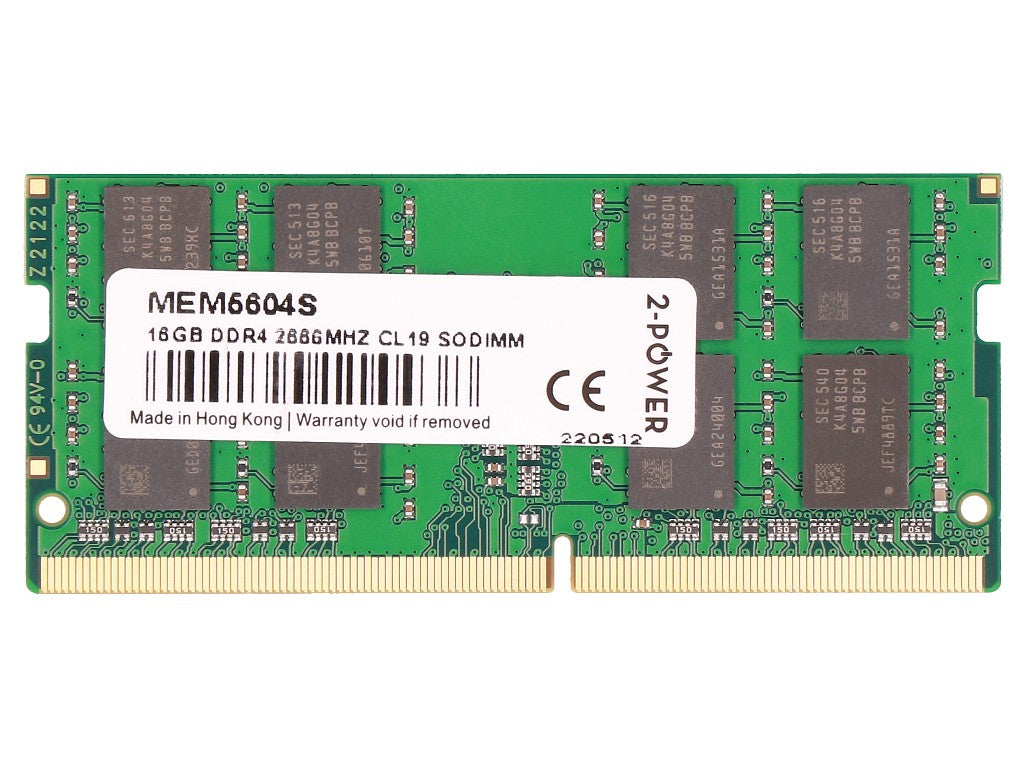 2-Power MEM5604S módulo de memoria 16 GB 1 x 16 GB DDR4 260-pin SO-DIMM