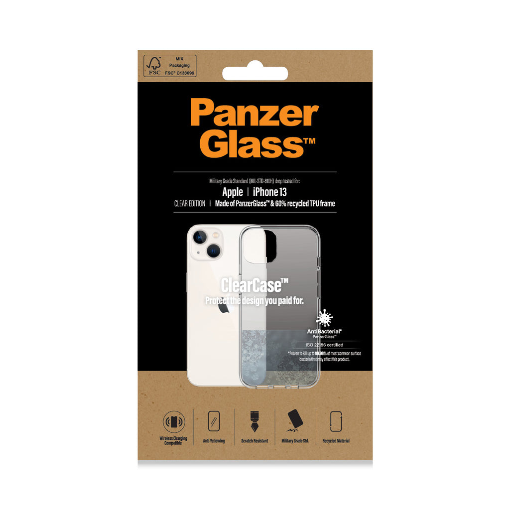 PanzerGlass ® ClearCase iPhone 13 funda para teléfono móvil 15,5 cm (6.1") Transparente (2)