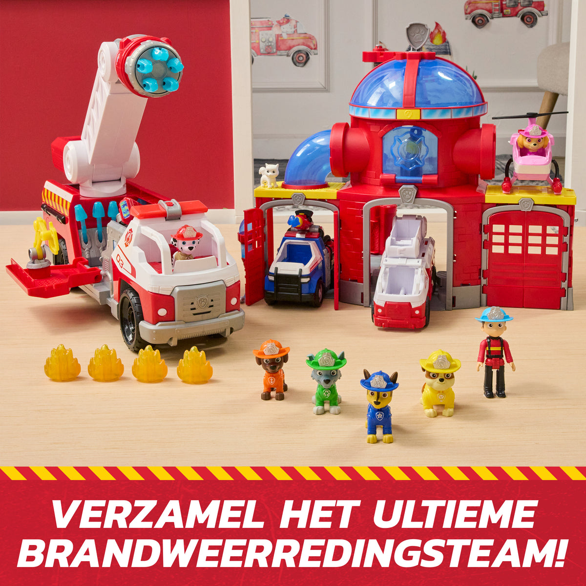 PAW Patrol PAW VHC Fire Rsc Lrg Vhc Marshall GML (6)