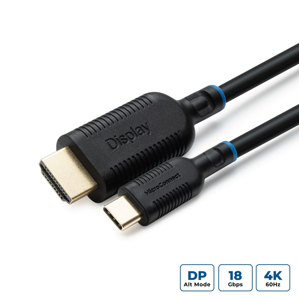 Microconnect MC-USBCHDMI2 adaptador de cable de vídeo 2 m USB Tipo C HDMI Negro (2)