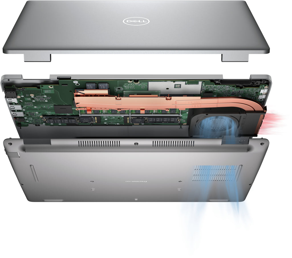 DELL Precision 3571 Intel® Core™ i7 i7-12700H Estación de trabajo móvil 39,6 cm (15.6") Full HD 32 GB DDR5-SDRAM 512 GB SSD NVIDIA RTX A1000 Wi-Fi 6E (802.11ax) Windows 10 Pro Gris Portugués (6)