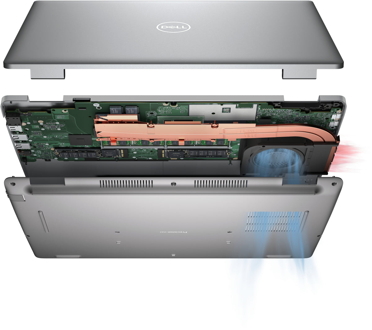 DELL Precision 3571 Intel® Core™ i7 i7-12700H Estación de trabajo móvil 39,6 cm (15.6") Full HD 32 GB DDR5-SDRAM 512 GB SSD NVIDIA RTX A1000 Wi-Fi 6E (802.11ax) Windows 10 Pro Gris Portugués (6)