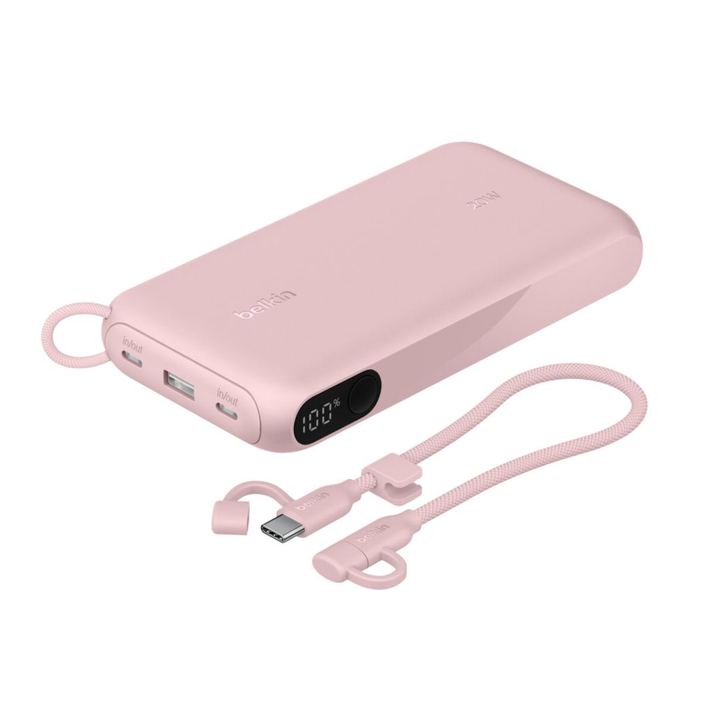 Belkin BPB028HQPK power bank 20000 mAh Pink (20K PD20W POWBANK WITH DISPLAY PINK)