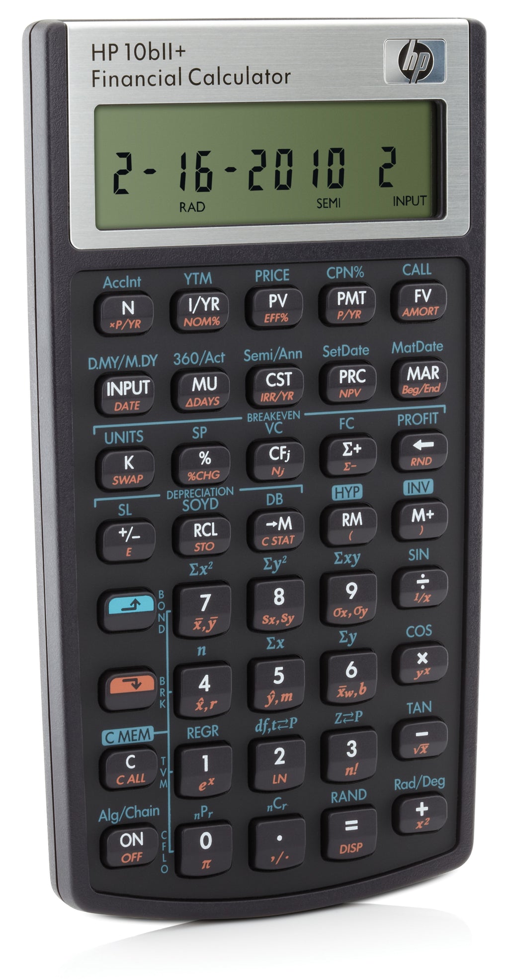 HP 10bII+ Financial Calculator calculadora Bolsillo Calculadora financiera Negro (3)