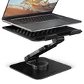 Axagon STND-LRB Laptop-Ständer, 360° drehbar, Doppelgelenk, verlängerbar Soporte para ordenador portátil y tableta Negro 43,9 cm (17.3")