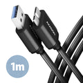 Axagon BUMM3-AM10AB cable USB USB 3.2 Gen 1 (3.1 Gen 1) 1 m Micro-USB B USB A 5 Gbit/s Negro