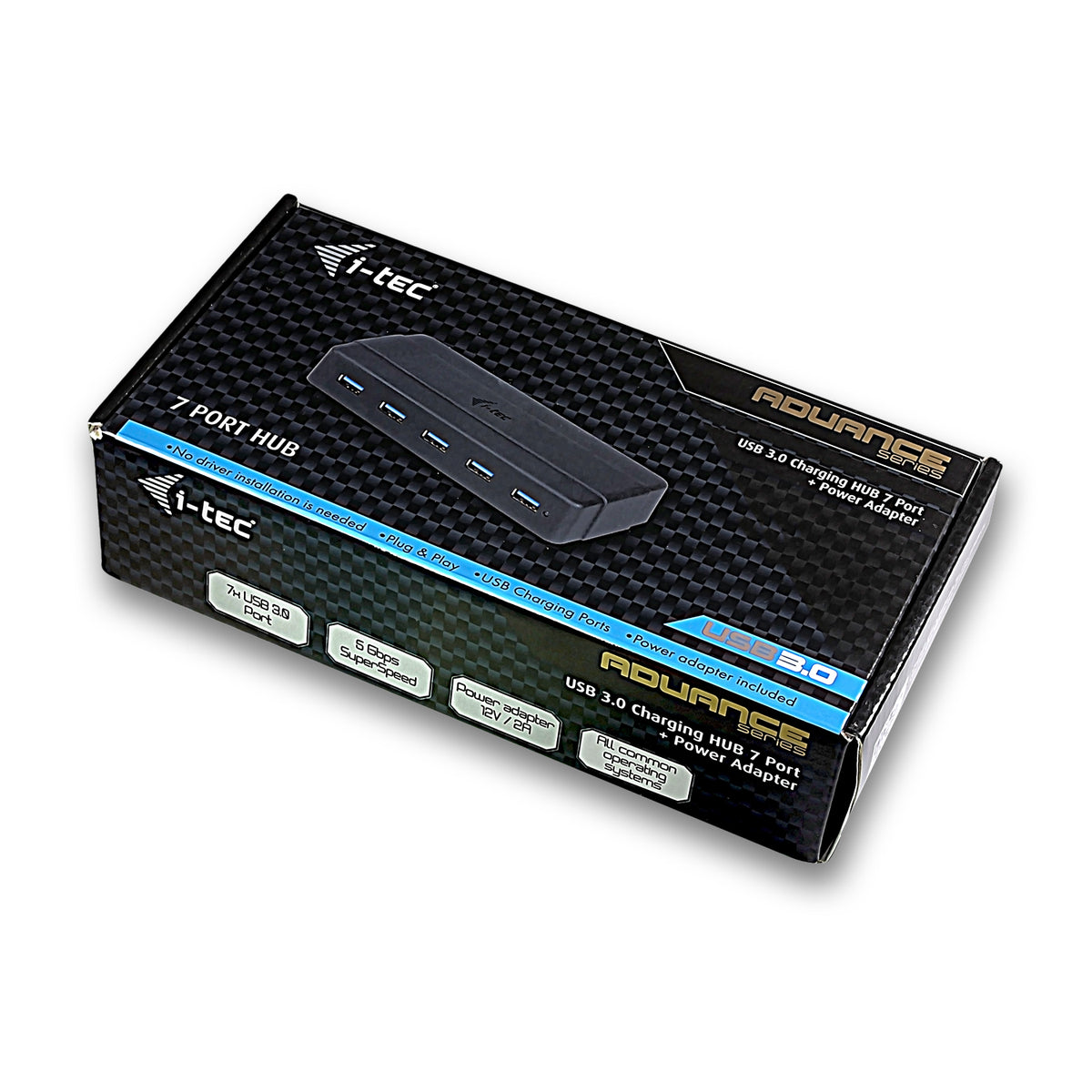 i-tec U3HUB742 hub de interfaz USB 3.2 Gen 1 (3.1 Gen 1) Type-B 5000 Mbit/s