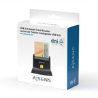 AISENS ASCR-SN05-BK lector de tarjeta inteligente Interior USB USB 2.0 (5)