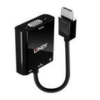Lindy 38285 adaptador de cable de vídeo 0,1 m HDMI tipo A (Estándar) VGA (D-Sub) Negro (2)