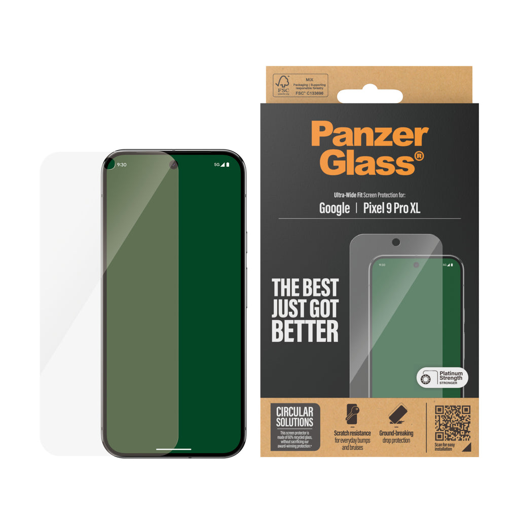 PanzerGlass ® Screen Protector Google Pixel 9 Pro XL | Ultra-Wide Fit Protector de pantalla 1 pieza(s) (2)