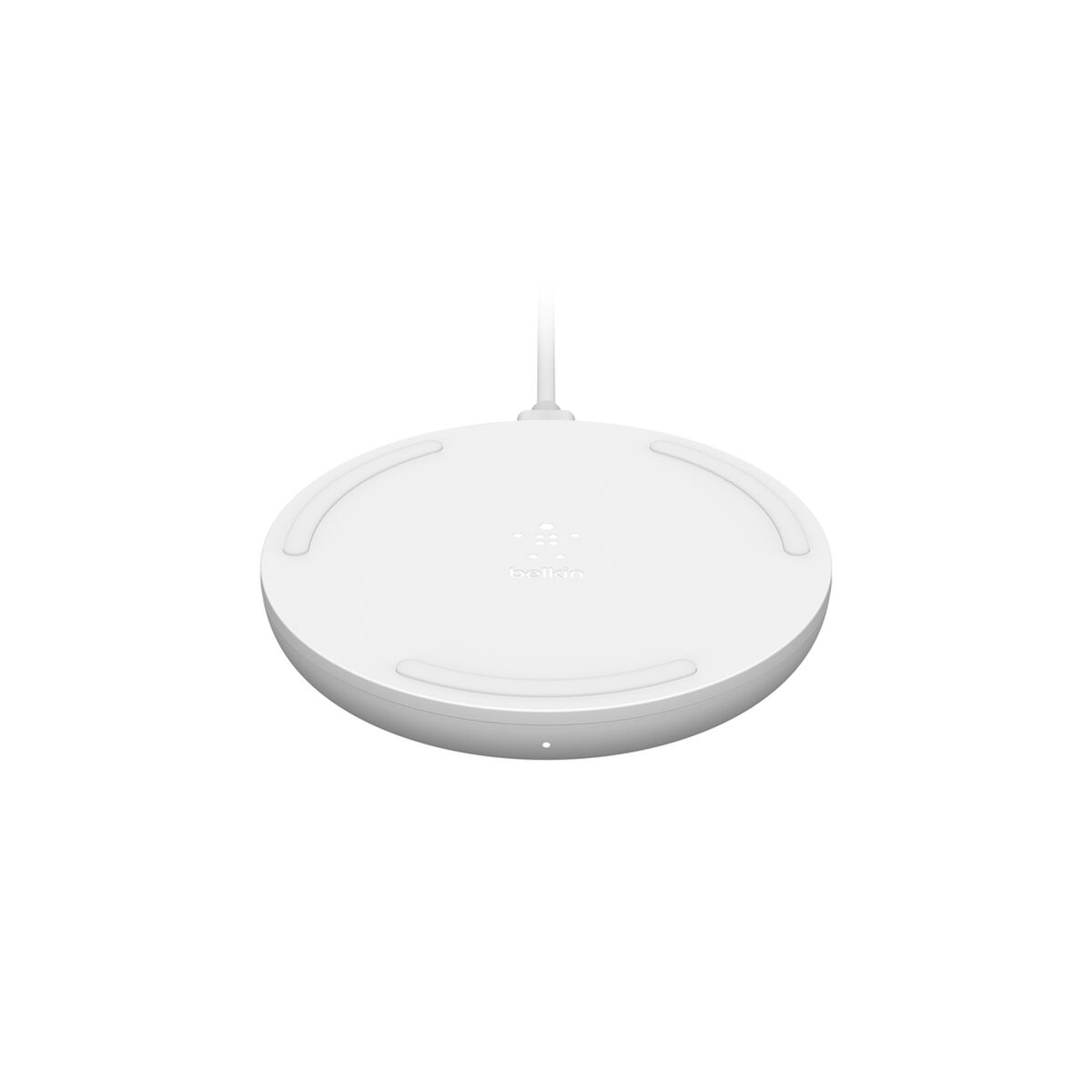 Base de carga inalámbrica + adaptador de corriente CA - 10 vatios - blanco