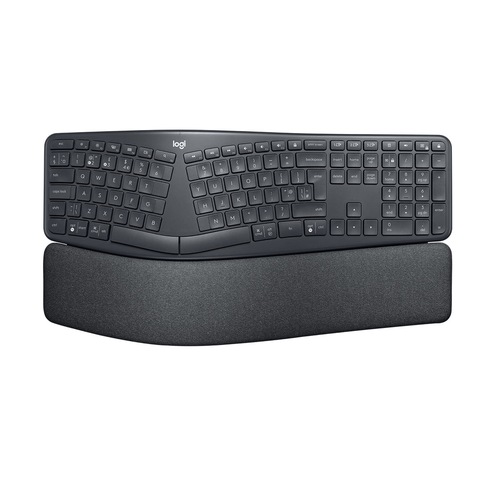 Logitech ERGO K860 teclado Oficina RF Wireless + Bluetooth QWERTY Internacional de EE.UU. Grafito (2)
