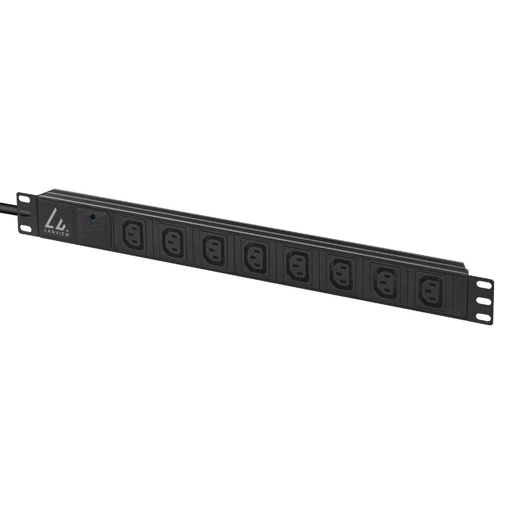 Lanview LVR-2MC14-SPD-C13X8 unidad de distribución de energía (PDU) 8 salidas AC 1U Negro (3)