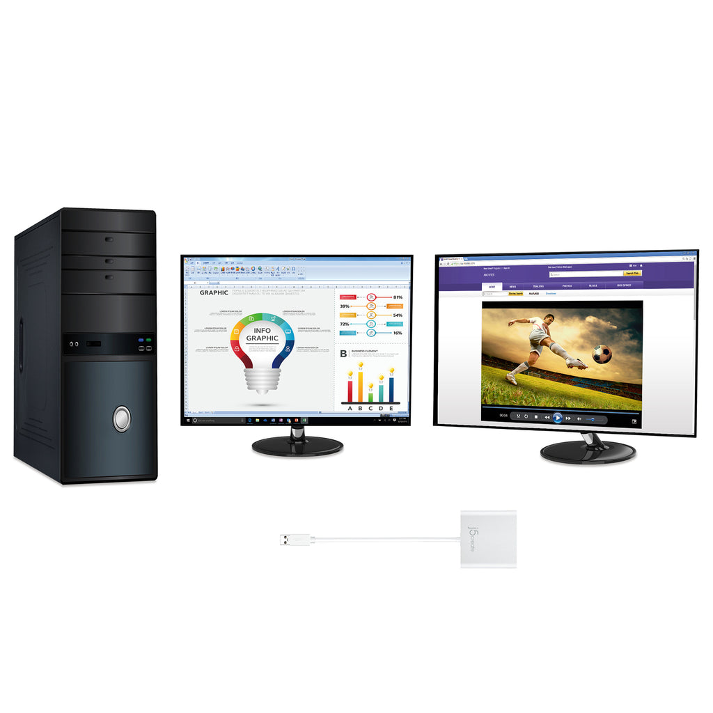j5create JUA365 Adaptador gráfico USB 3840 x 2160 Pixeles Plata (7)