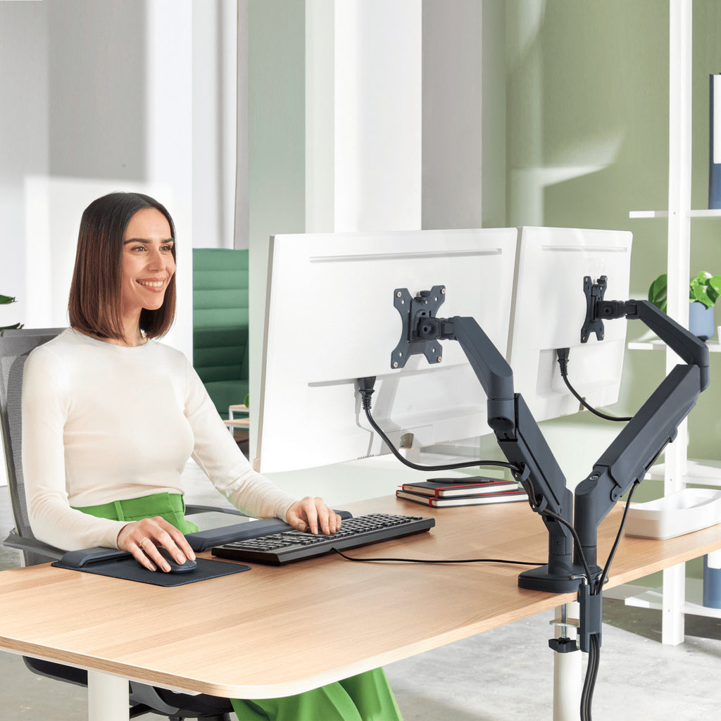 Leitz 65370089 soporte para monitor 81,3 cm (32") Escritorio Gris (2)