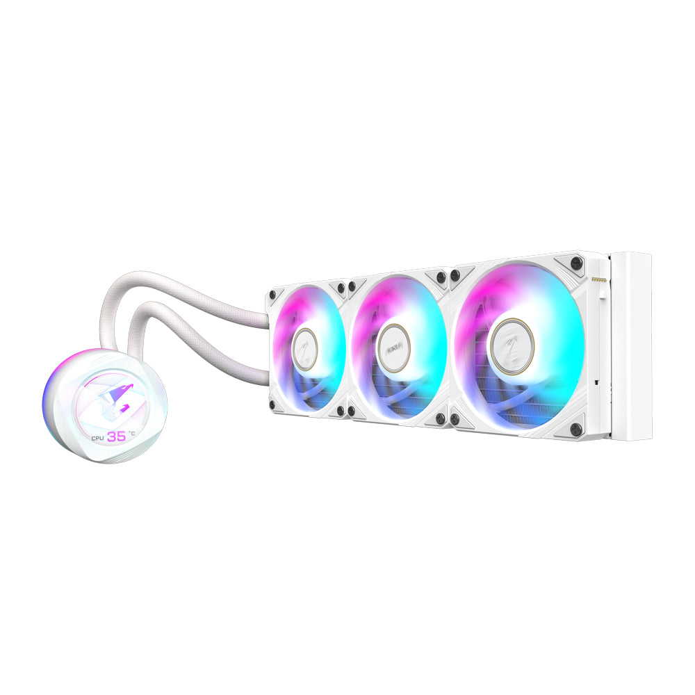 GIGABYTE AORUS WATERFORCE X II 360 ICE Procesador Sistema de refrigeración líquida todo en uno 12 cm Blanco (4)