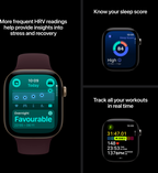 Apple MJGL4QL/A - 42 mm, radiant gold titanium, reloj inteligente con pulsera Milanese (5)
