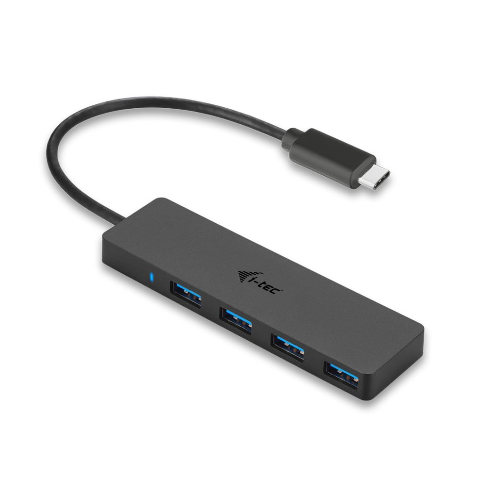 i-tec Advance C31HUB404 hub de interfaz USB 3.2 Gen 2 (3.1 Gen 2) Type-C 5000 Mbit/s Negro