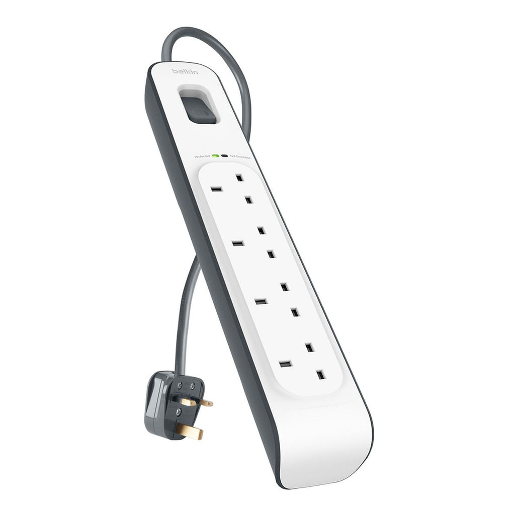 Belkin BSV400AF2M surge protector White 4 AC outlet[s] 2 m (BELKIN 4 OUTLET SURGE STRIP - - 2M)