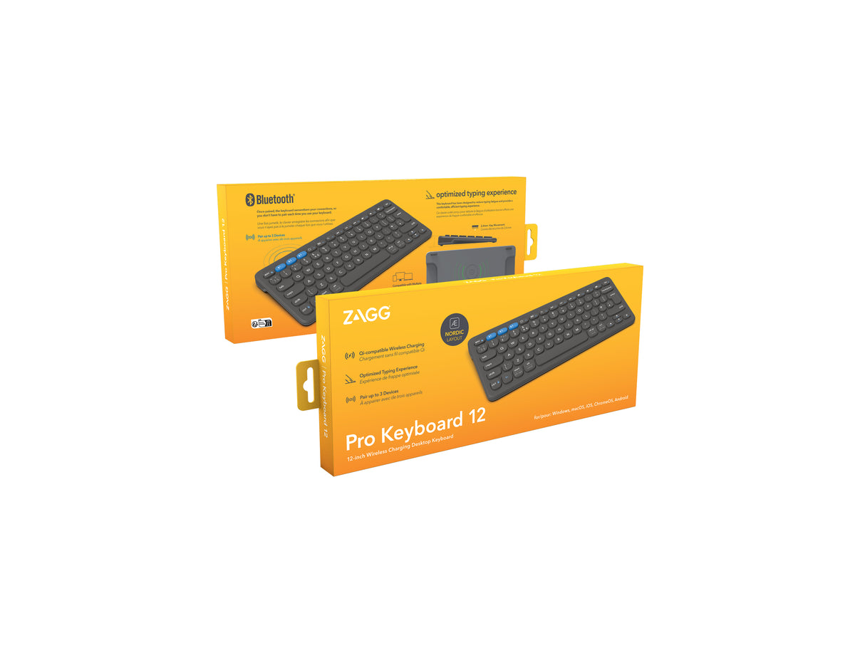 ZAGG Pro Keyboard 12 teclado Universal Bluetooth QWERTY Nórdico Negro (3)