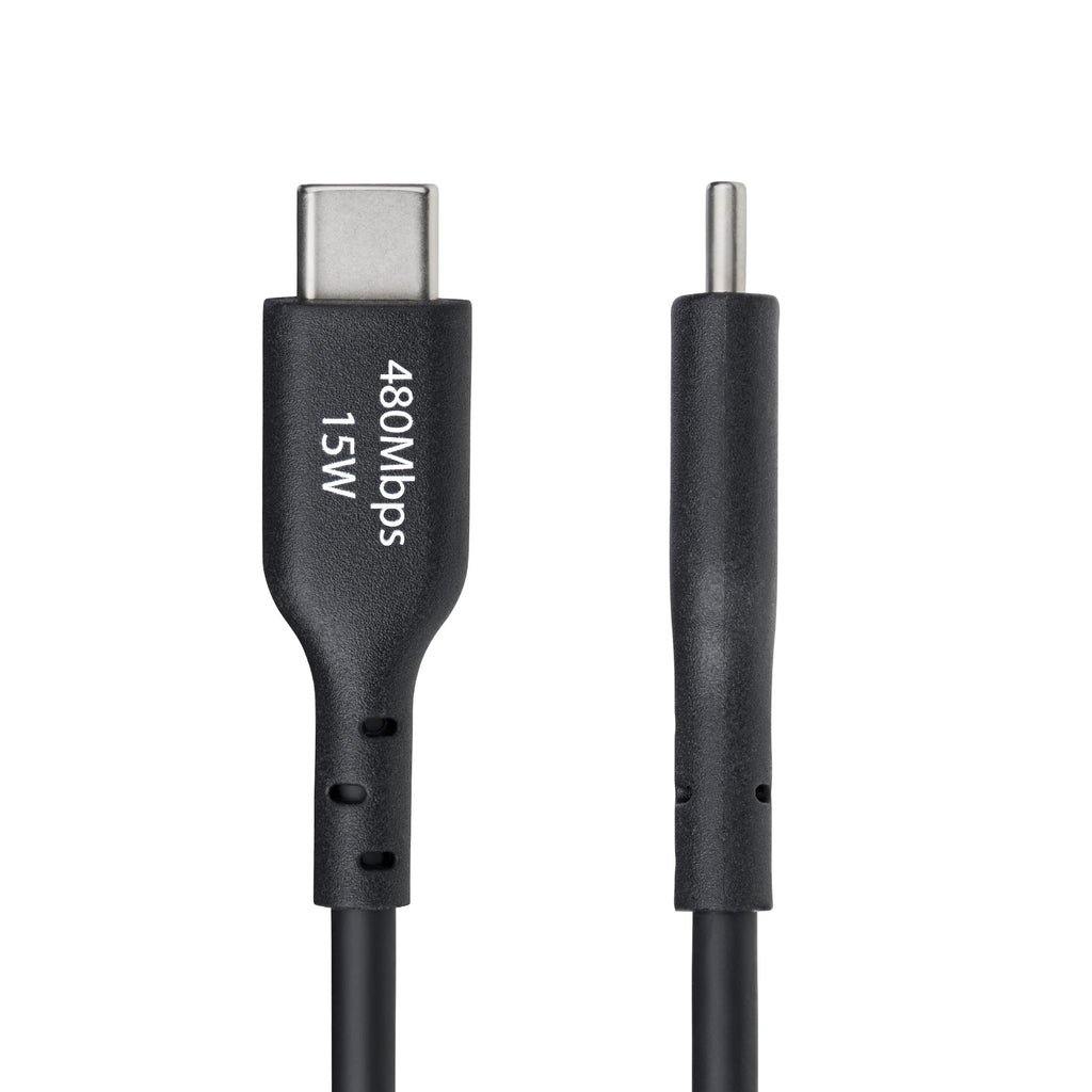 StarTech.com USB2AC30CMBK cable USB USB 2.0 0,3 m USB A USB C 0,48 Gbit/s 15 W Negro (4)
