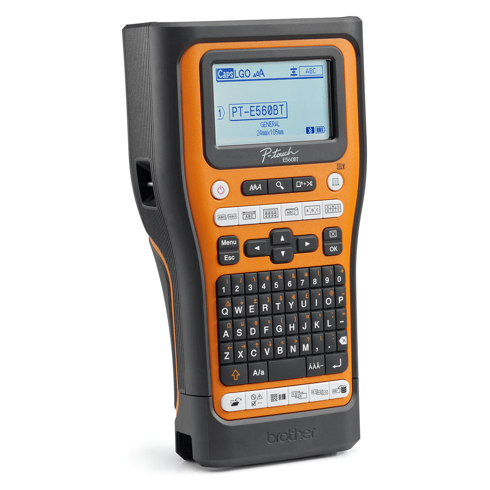Brother PTE560BTVPQL1 impresora de etiquetas Transferencia térmica 180 x 180 DPI 20 mm/s Inalámbrico y alámbrico HSE/TZe Bluetooth QWERTY (4)