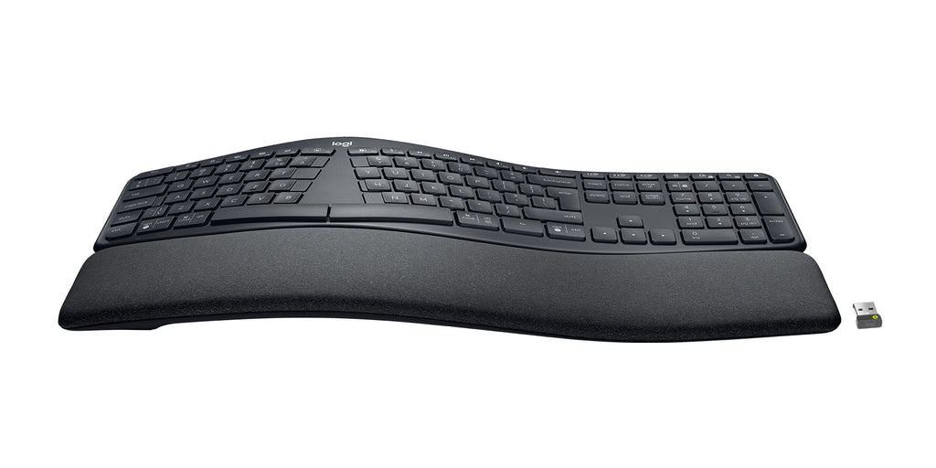 Logitech ERGO K860 Split for Business teclado Oficina Bluetooth QWERTY Internacional de EE.UU. Grafito (4)