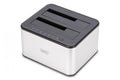 Station d'accueil USB 3.0 Super Speed pour jusqu'à 2x SSD/HDD 2.5/3.5" SATA III max. 2x20 To avec fonction de clonage