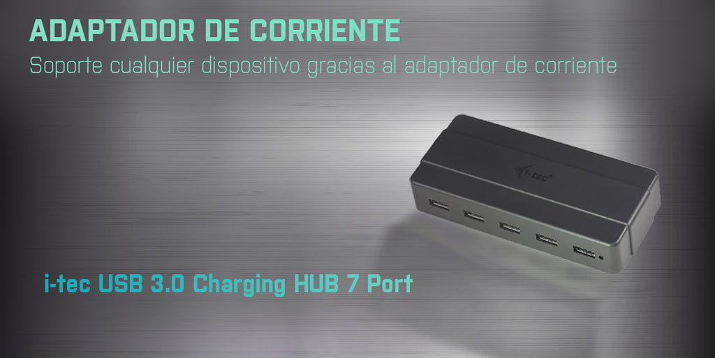 i-tec U3HUB742 hub de interfaz USB 3.2 Gen 1 (3.1 Gen 1) Type-B 5000 Mbit/s