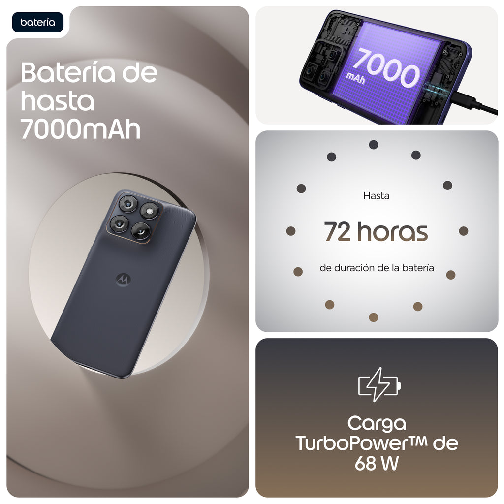Motorola edge 70 fusion 17,2 cm (6.78") SIM doble Android 16.0 5G USB Tipo C 8 GB 256 GB 7000 mAh Negro (9)