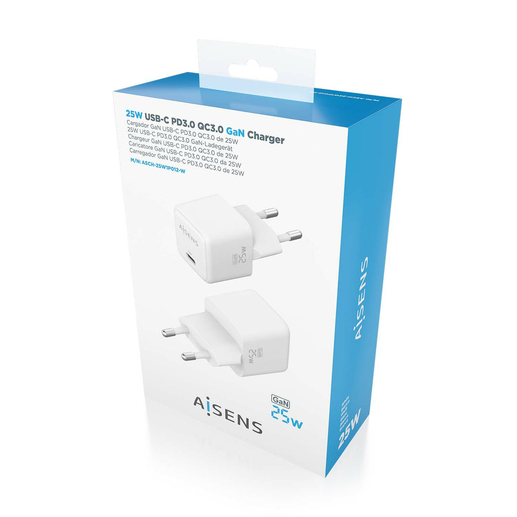 AISENS ASCH-25W1P012-W cargador de dispositivo móvil Universal Corriente alterna Carga rápida Interior (7)