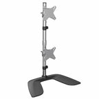 StarTech.com ARMDUOVS soporte para monitor 68,6 cm (27") Escritorio Negro, Plata