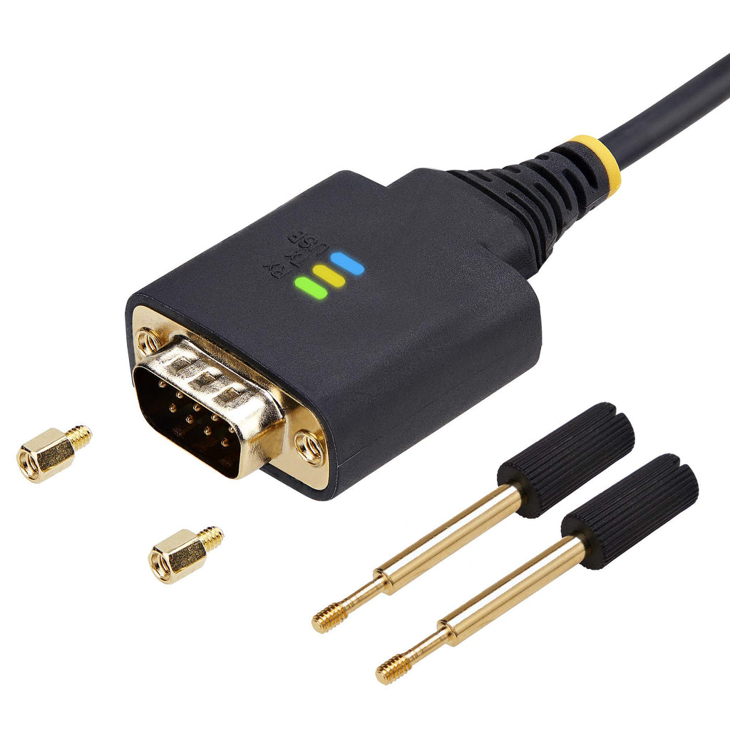 StarTech.com 1P6FFC-USB-SERIAL cable de serie Negro USB tipo A DB-9