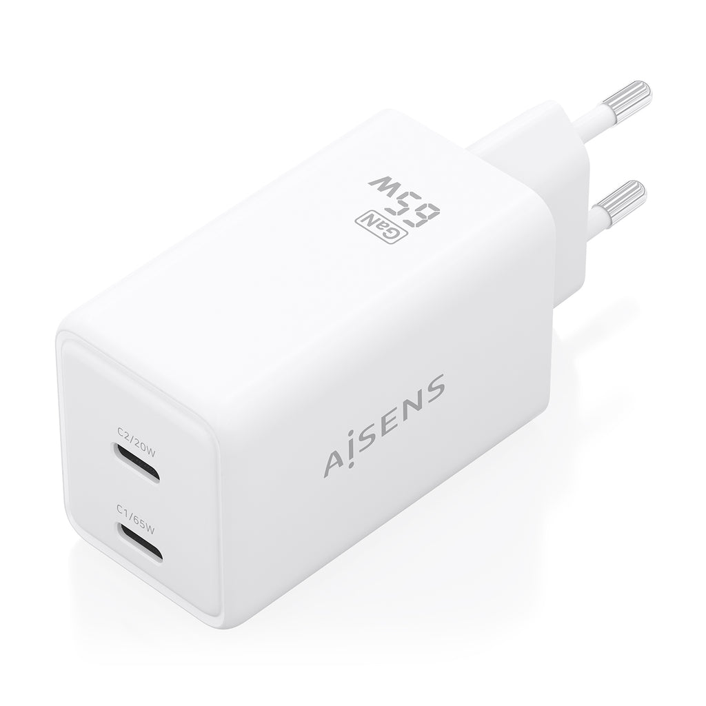 AISENS ASCH-65W2P078-W cargador de dispositivo móvil Cámara digital, Teléfono móvil, Portátil, Smartphone, Tableta, Universal Corriente alterna Carga rápida Interior (3)