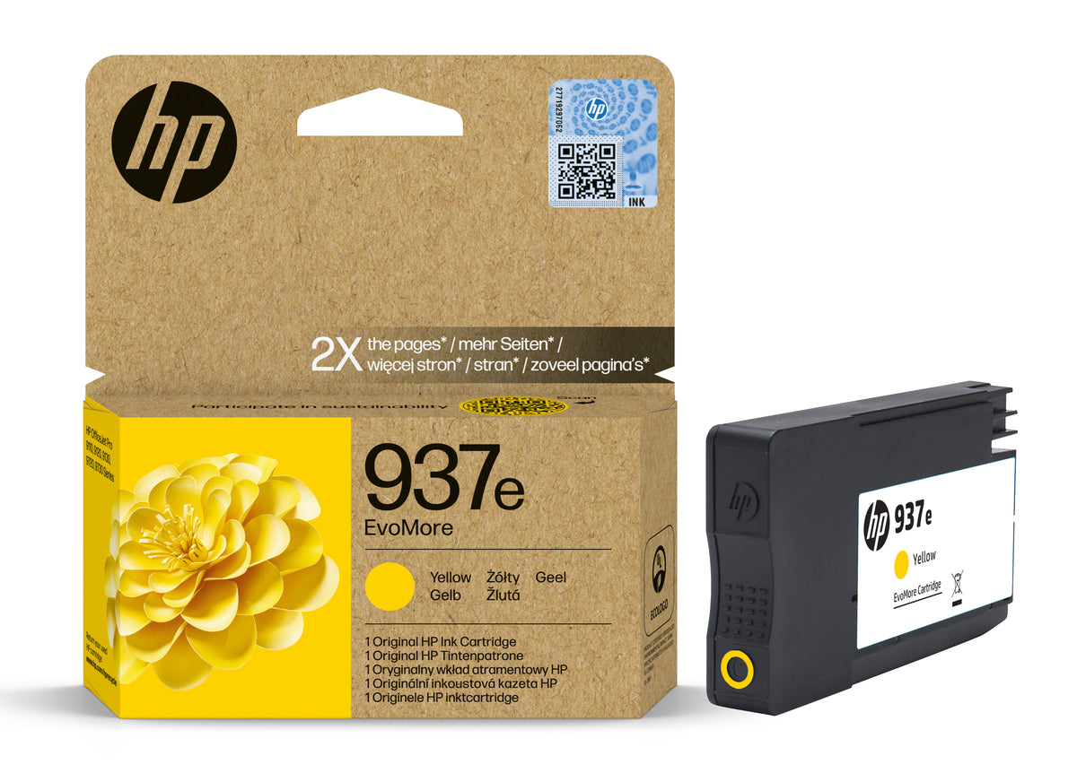 Cartucho tinta HP 937E Evomore Amarillo 4S6W8NE#LS3 (2)