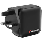 Verbatim Mini GaN Charger 100W Universal Negro Corriente alterna Carga rápida