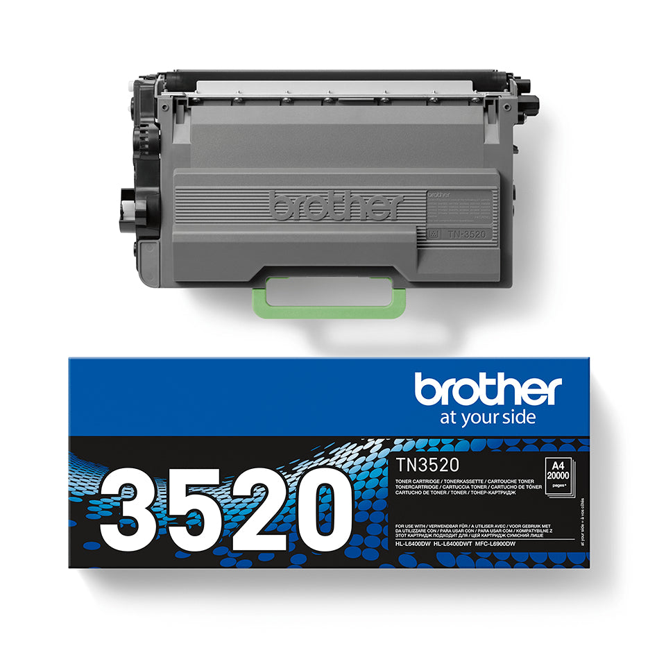 Brother TN-3520 cartucho de tóner 1 pieza(s) Original Negro (4)